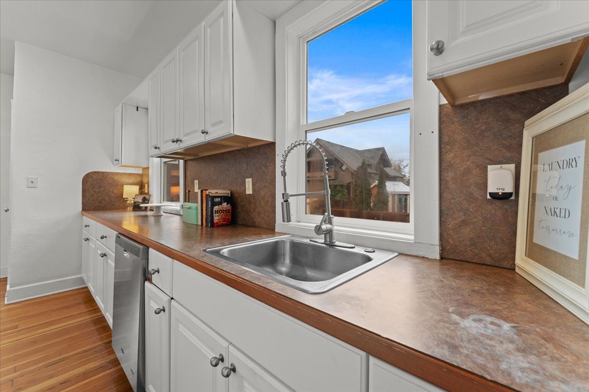 Kitchen with window over sink