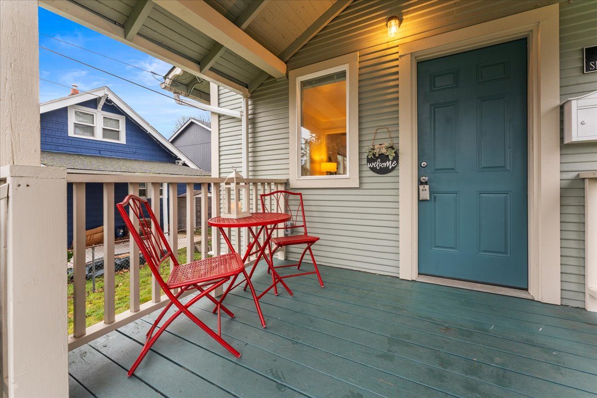 Covered front porch